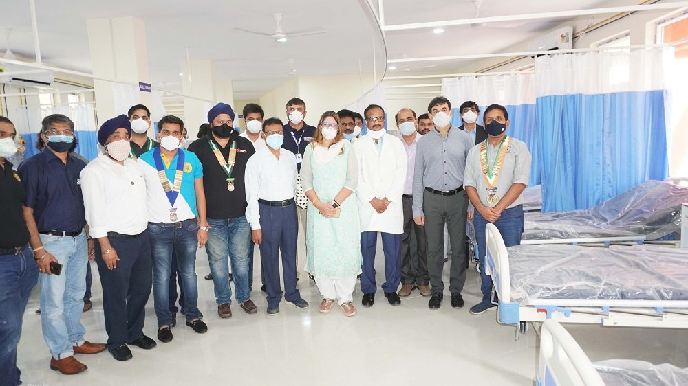 Jayesh Ranjan seen at the inauguration of 50 bed ICU Ward at Osmania Hospital set wih support from Cognizant in partnership with Round Table India at a cost of 1.05cr