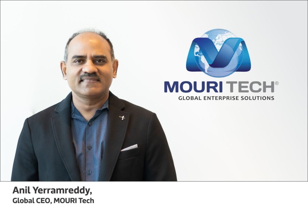 Mr Anil Yerramreddy, Global CEO, MOURI Tech With Logo