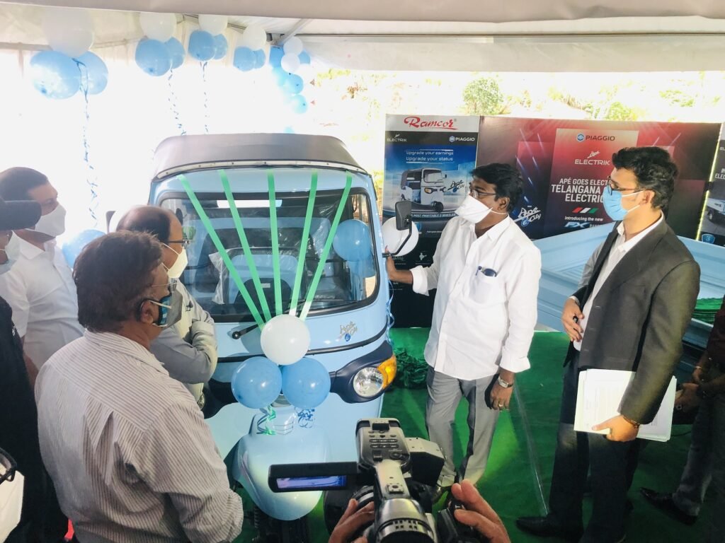 Piaggio Vehicles unveils its new Ape’ Electric 3 Wheeler range in Hyderabad