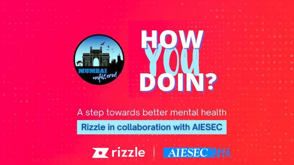 Rizzle partners with AIESEC Mumbai to promote mental health awareness
