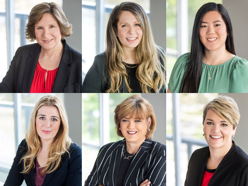 (L to R) POWERS Insurance & Risk Management's (1st Row) Shari Smith, Rachel Winkelmann, Linsey Morris, (2nd Row) Jessica Gebert, Lorraine Troyer, Spring Holmes