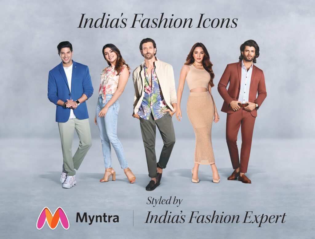 Bengaluru: In one of India’s biggest celebrity-led marketing associations for an e-commerce brand, Myntra has signed up Hrithik Roshan, Vijay Deverakonda and Dulquer Salmaan as its newest brand ambassadors, alongside the existing celebrity ambassadors, Kiara Advani, and Samantha Akkineni, to emphasize its hold on the Indian fashion sphere. With the combined star power of the most sought-after celebrities from different regions, who are loved and admired for their acting prowess and fashion quotient, Myntra is set to unleash its biggest-ever line up of star-studded brand commercials. These are aimed at targeting consumers across the nation and giving Myntra the opportunity to engage with the fans of these celebrities. Hrithik Roshan’s popularity and global appeal is sure to influence the fashion choices of his huge fan base. His ‘Greek God’ aspirational persona, the opulent style and fashion choices, his acting and dancing prowess as well as the charisma he exudes are looked up to by millenials and gen-Z, alike and will translate into strengthening Myntra’s positioning further, reaching the audience to drive conversations around the overall men’s wear category. With back to back blockbusters to his credit and his association with philanthropic initiatives, Vijay Deverakonda’s popularity knows no bounds. The brand’s partnership with this youth sensation, whose carefree style and unconventional dressing choices, have made him extraordinarily popular. With him on board, Myntra will be able to drive the brand’s fashion conversation amongst his constantly growing fan base. Dulquer’s cinematic stronghold, which includes an array of commercially and critically acclaimed movies, along with his mastery in being effortlessly stylish and cool, has earned him quite a following. This association will only make his huge fanbase look out for their favourite actor’s wardrobe on Myntra, even more now. Dulquer’s charming appeal clubbed with his high fashion quotient will strengthen Myntra’s position as the fashion destination of choice. Speaking on the announcement of the new brand ambassadors and the launch of the brand campaign, Harish Narayanan, CMO, Myntra, said, “We are elated to welcome all the superstars to the Myntra family. These top fashion icons, who are also acclaimed fashion connoisseurs, will be a part of Myntra's biggest star-studded campaign ever. The campaign will strongly reinforce Myntra’s position as ‘India’s Fashion Expert’ with differentiated fashion offerings and unparalleled shopping experience pivoted on technology. This campaign will cut across demographics and build a deeper relationship with our customers across the country.” Last year, Myntra partnered with Kiara Advani as Myntra’s nationwide face and Samantha Akkineni as the face of the Southern market. Kiara is a perfect mix of bold, authentic and experimental - both in the the roles she plays and the way she dresses up. These attributes resonate with Myntra’s brand values, which not only made her the ideal brand ambassador before but is also a reason for continuing with this collaboration. She will continue to play a pivotal role in strengthening Myntra’s women wear segment and building a strong foothold with her fans across the country. Samantha’s OTT debut this year was sensational, earning her an even wider and deeper fan following. Her partnership with Myntra, as the ambassador for South, has not just strengthened over time but has also been able to build a very strong connection with her fans. She has a huge social media following, giving fashion inspiration to many. Myntra has evolved over the years to being the fashion expert for millions across the country, with the largest catalogue of domestic and international brands, along with unique value added services, customized to cater to specific needs of the fashion-conscious consumers. An aspirational brand among young shoppers looking at having a personal style guide that represents their individuality while being stylish, Myntra is a one-stop destination for all their fashion and lifestyle needs.