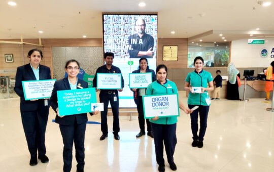 Nursing team at Aster CMI Hospital create awareness on Organ Donation