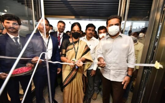 KT Rama Rao, Sabitha Indira Reddy seen inaugurating Central Library