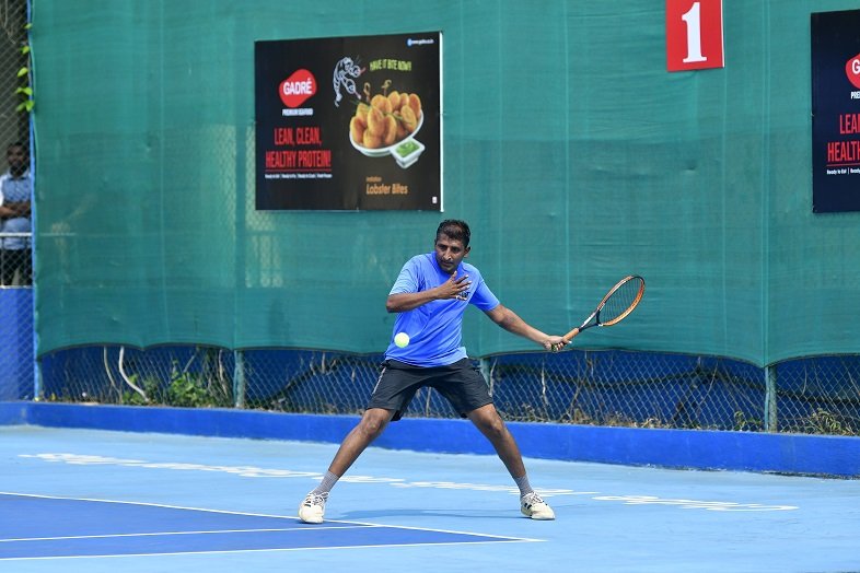 Vijay Meher in action at Gadre Gaspar Dias Open 2022