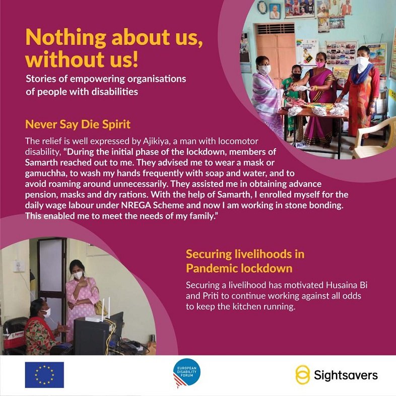 Sightsavers along with the European Union and European Disability Forum launches Nothing about us, without us