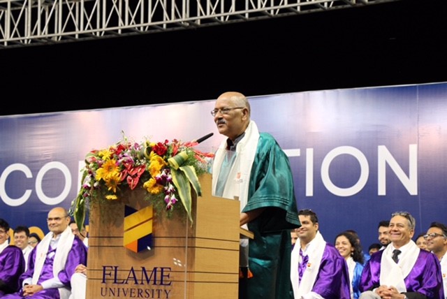 Shekhar Gupta, Editor-in-Chief & Chairman, ThePrint as a Chief Guest at Flame University Convocation Ceremony