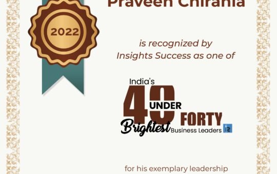 Mr. Praveen Chirania, Founder, Muscle and Strength India