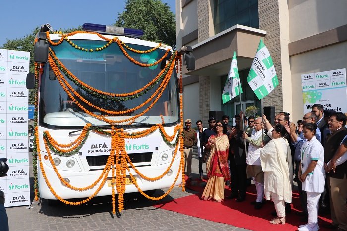 Haryana Chief Minister Shri Manohar Lal Khattar launches ‘Wellness on Wheels’- a mobile health screening initiative by DLF Foundation & Fortis Gurugram