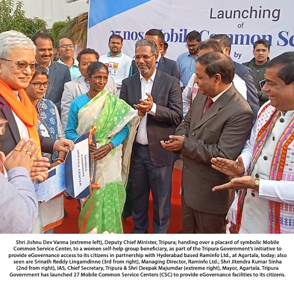 Raminfo Ltd partners with Tripura Government’s eGovernance initiatives under Digital India scheme 2.0.