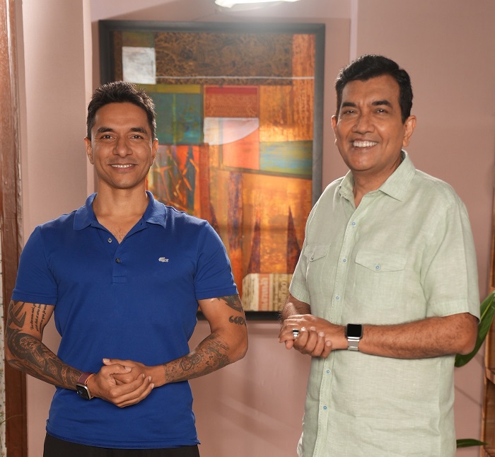 Integrative and Lifestyle Expert Luke Coutinho with Celebrity Chef Sanjeev Kapoor