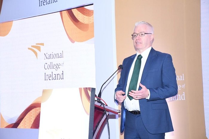Mr Robert Ward, Director of Marketing and Student Recrutiment, NCI, at the reception in Delhi