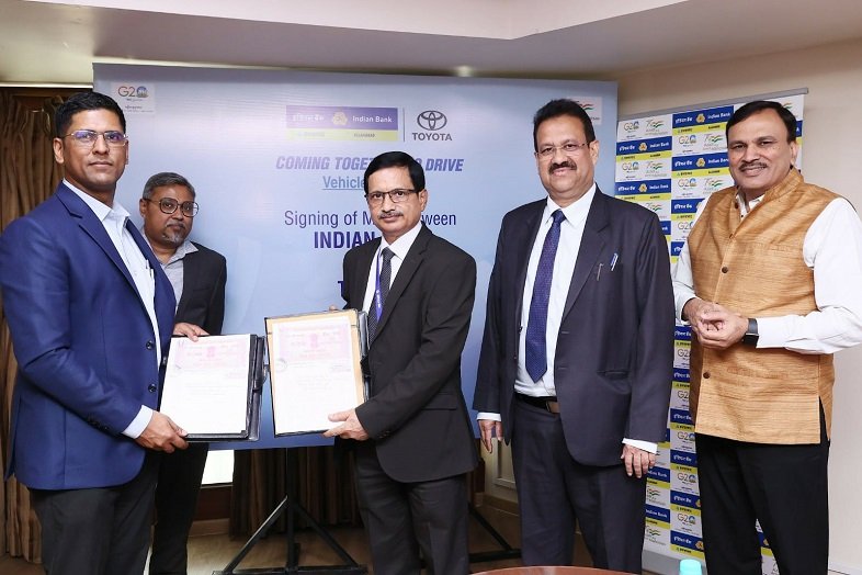 Indian Bank Partners with Toyota Kirloskar Motor for Vehicle Financing