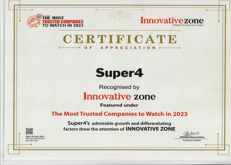 Certificate (Super4)
