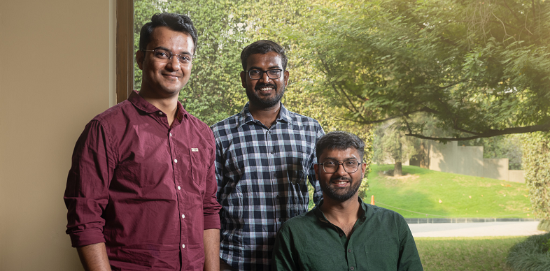 L-R: Saurav Goyal, Manikumar Uppala, Shubham Vishvakarma