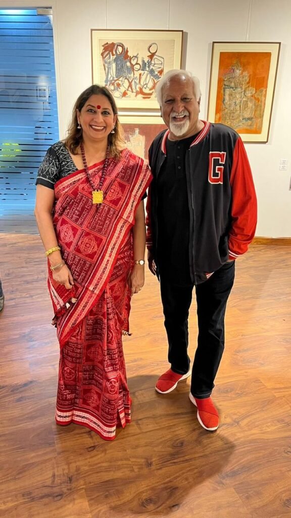 Curator Manisha Gawade and Artist Vinod Sharma