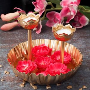 Floating Candles in Water Bowls