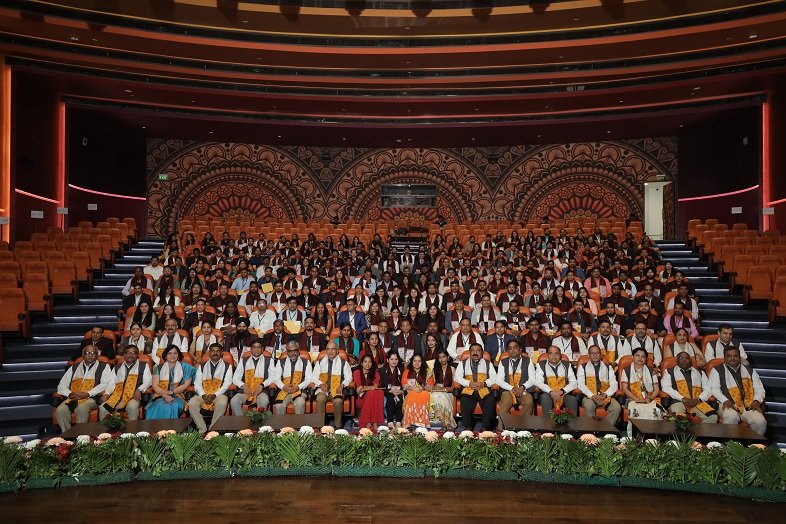 Batch photo of MBA & MCA Batch 1 online graduates of Manipal University Jaipur