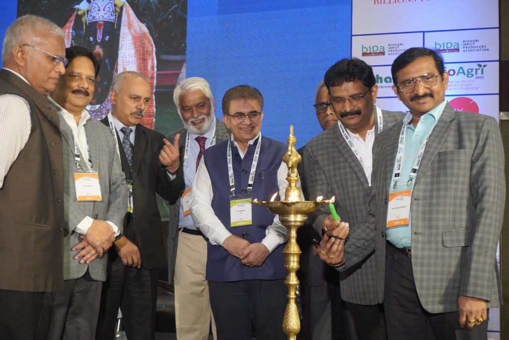 Dr Sagar Hanuman Singh_Dr Praveen Rao_Dr SK Malhotra, Dr KRK Reddy_Dr DR Venkatesh and others were seen at the inauguration of Agri Bio 2023