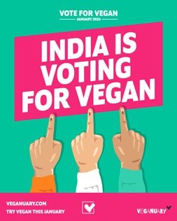 INDIA IS VOTING FOR VEGAN-POSTER
