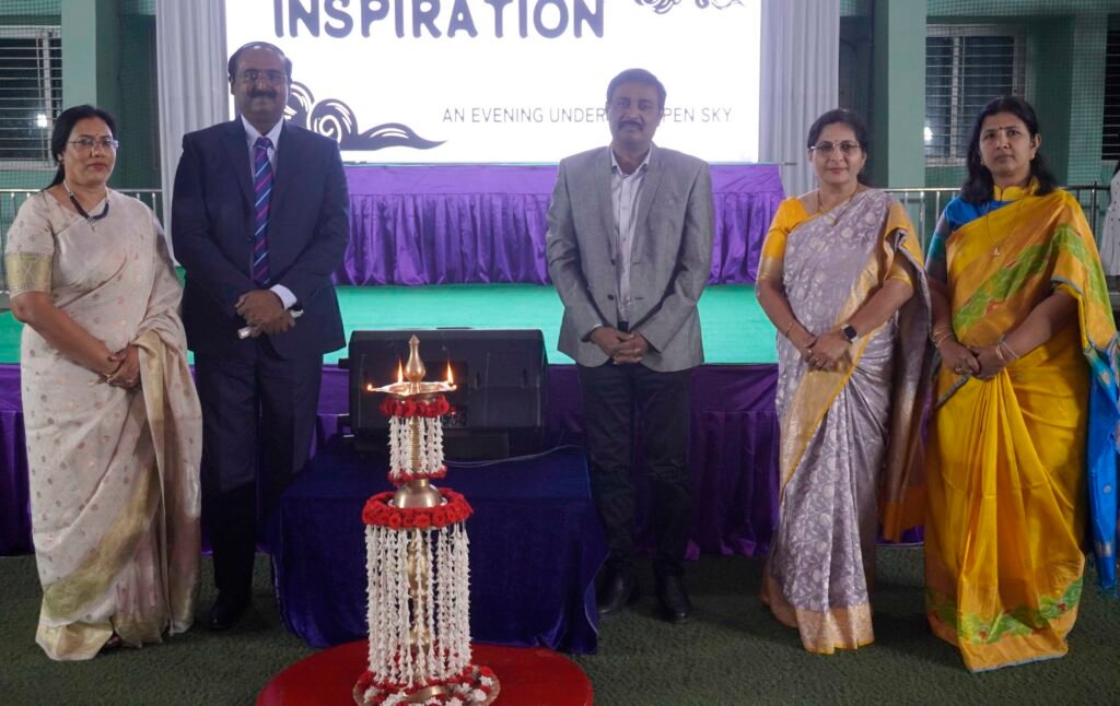 T. Alphonse Reddy_Mrs Saroja_T Aruna Reddy and Dr K Suvarna seen lighting the lamp