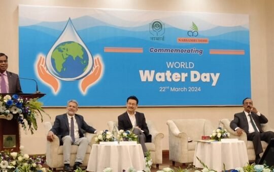 NABARD Chairman Shri Shaji K.V., addressing NABSAMRUDDHI's World Water Day event