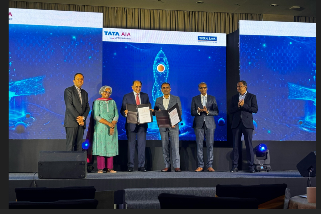 Picture- Federal Bank partnership with TATA AIA Life Insurance