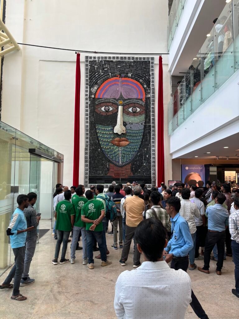 25ft E-Waste Mural installed at Orion Mall Brigade Gateway - Photo 1