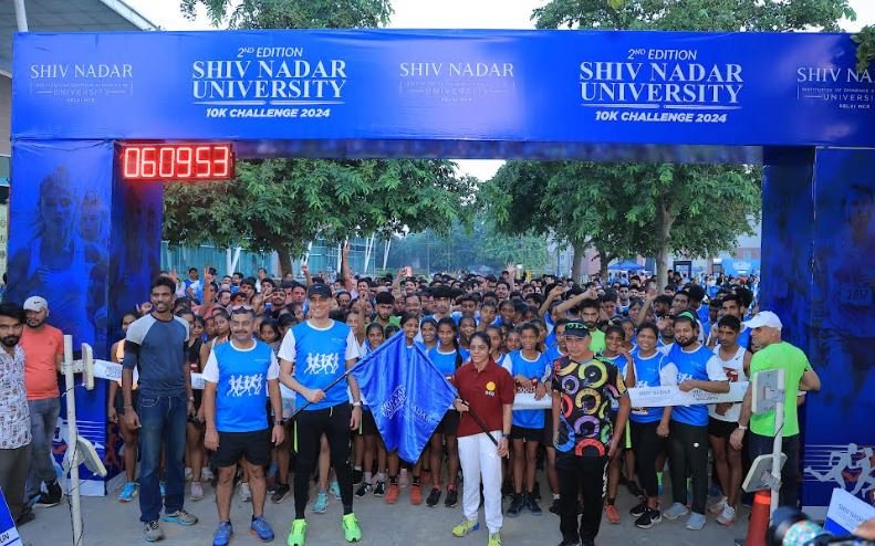 Anamika Hooda, Gold Medallist Boxer, Flags off the 2nd edition of “Shiv Nadar University 10K Challenge”